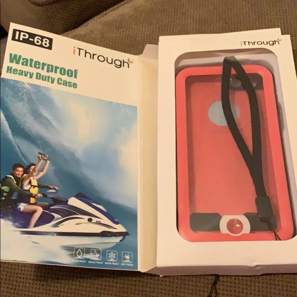 iPhone 7/7s waterproof case - coral
